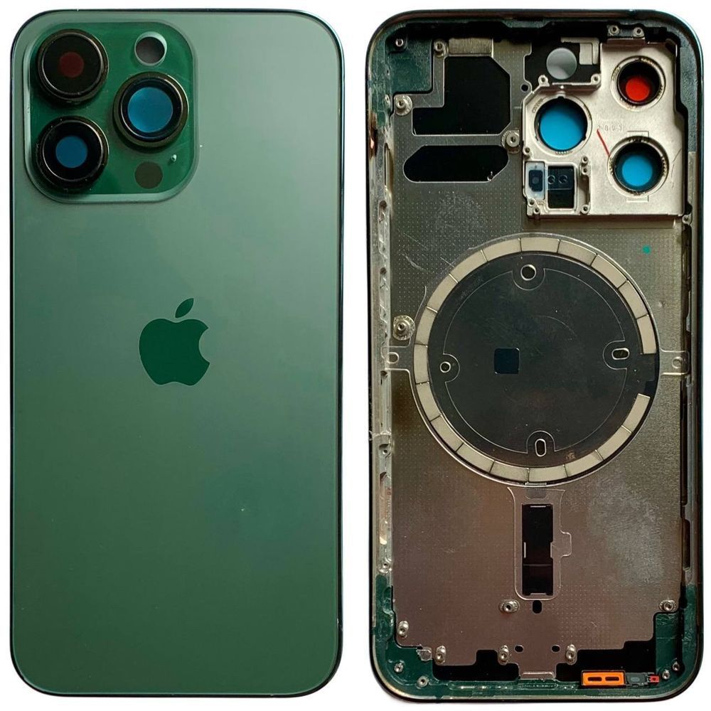 Корпус iPhone 13 Pro Green в зборі з тримачем SIM, кнопками, магнітами та сіткою, USA 4510249 фото