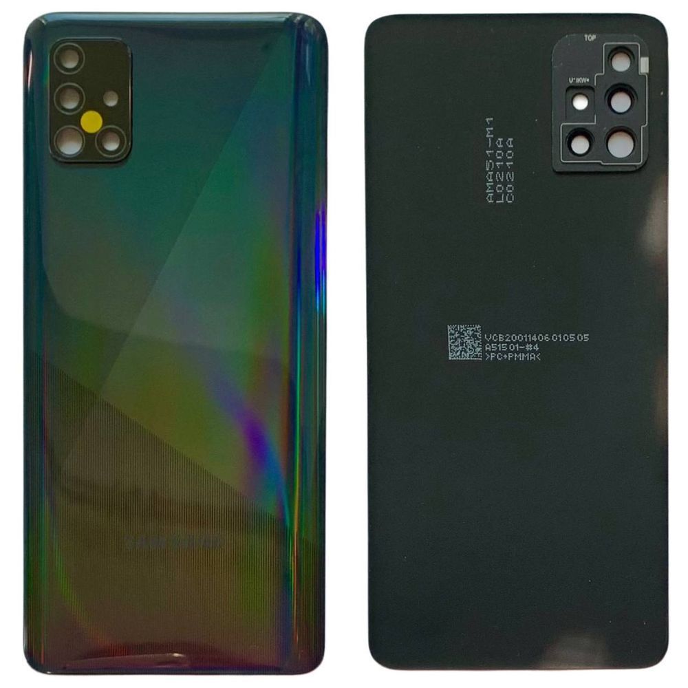 Задня кришка Samsung A515 Galaxy A51 2019 black (зі склом камери)  6012 фото