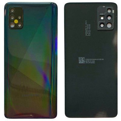 Задня кришка Samsung A515 Galaxy A51 2019 black (зі склом камери)  6012 фото