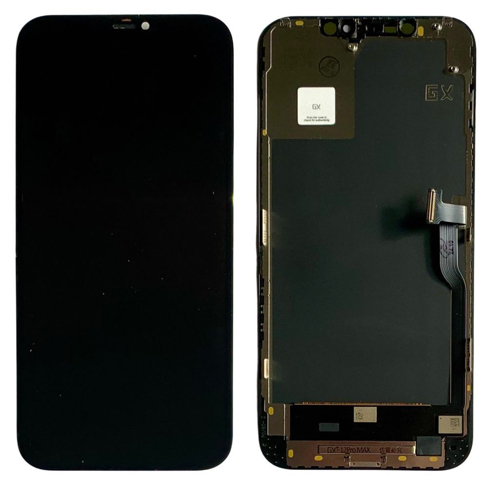 Дисплей для iPhone 12 Pro Max з чорним тачскріном, GX OLED HARD 732526_2 фото