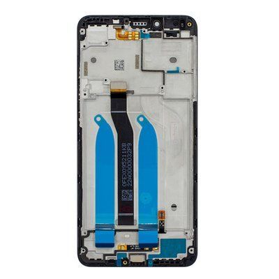 Дисплей для Xiaomi RedMi 6, RedMi 6A з чорним тачскріном і корпусною рамкою, IPS 1023691 фото