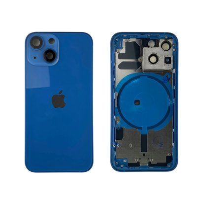 Корпус для iPhone 13 Mini Blue в зборі з тримачем SIM та кнопками, EU 1408552 фото