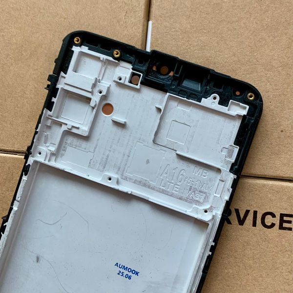 Дисплей для Samsung A165 Galaxy A16 2024 з чорним тачскріном та корпусною рамкою, AMOLED 83325 фото