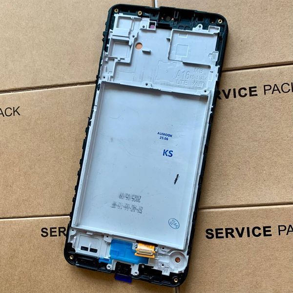 Дисплей для Samsung A165 Galaxy A16 2024 з чорним тачскріном та корпусною рамкою, AMOLED 83325 фото