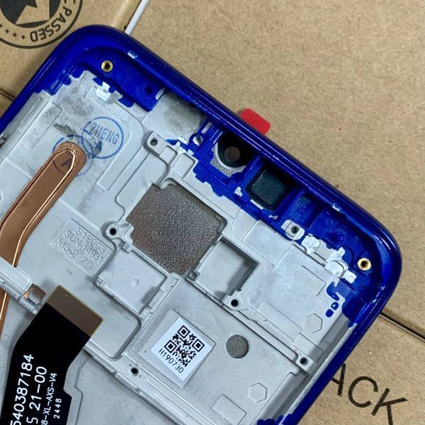 Дисплей для Xiaomi RedMi Note 8 Pro з чорним тачскріном та синьою корпусною рамкою, Original (PRC) 104013 фото