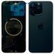 Задня кришка корпусу iPhone 15 Pro Max Blue (зі склом камери, MagSafe), Original (China) 648187 фото