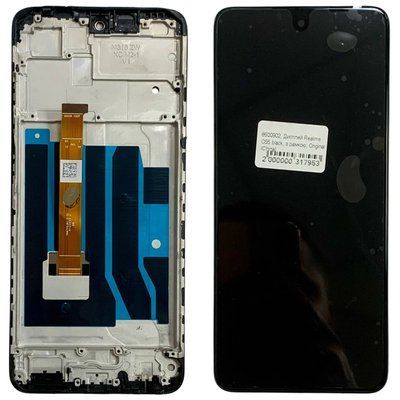 Дисплей для Realme C55 з чорним тачскріном та корпусною рамкою, Original (China) 8500884 фото