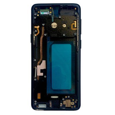 Дисплей для Samsung G960 Galaxy S9 з чорним тачскріном та корпусною рамкою, IPS (дисплей не заокруглений) 1405386 фото
