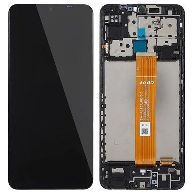 Дисплей для Samsung M127 Galaxy M12 з чорним тачскріном та корпусною рамкою, IPS 8088250 фото