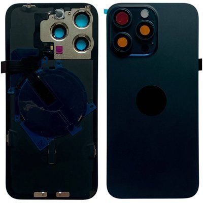 Задня кришка корпусу iPhone 15 Pro Max Blue (зі склом камери, MagSafe, NFC), Original (China) 648169 фото
