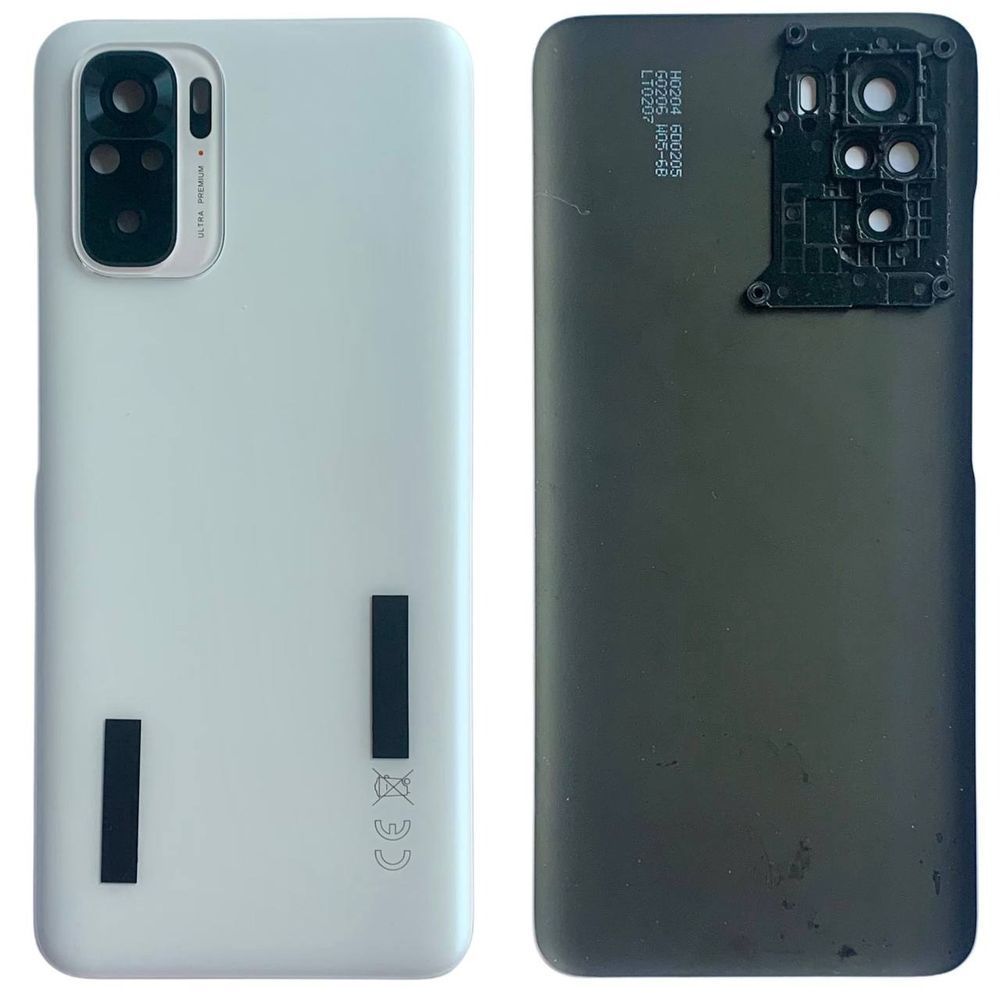 Задня кришка Xiaomi Redmi Note 10 4G white (зі склом камери) 0712364 фото