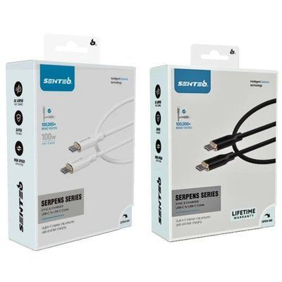 Кабель SENTEO SL-01 Silicone 100W Type-C to Type-C 1m 37995 фото