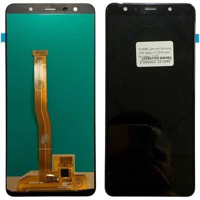 Дисплей для Samsung A750 Galaxy A7 (2018) з чорним тачскріном, OLED 1015689 фото