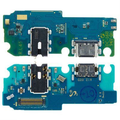 Роз'єм зарядки для Samsung A125F Galaxy A12 | Samsung M125F Galaxy M12 | Samsung M127F Galaxy M12 на платі з мікрофоном та компонентами, Original 062191 фото