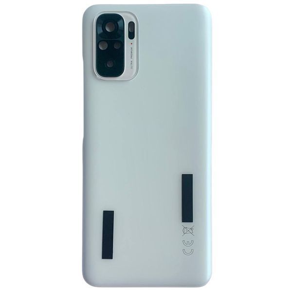 Задня кришка Xiaomi Redmi Note 10 4G white (зі склом камери) 0712364 фото
