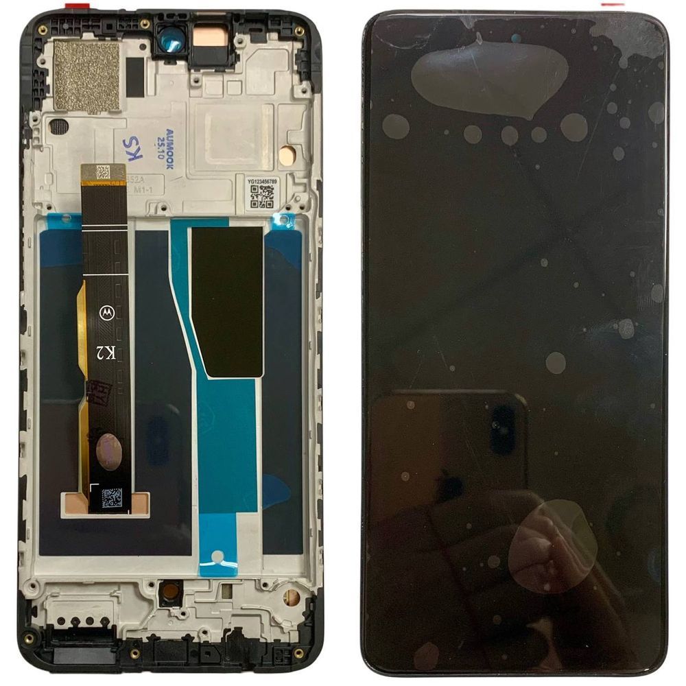 Дисплей для Motorola Moto G84 (XT2347 | XT2347-2) з чорним тачскріном та корпусною рамкою, INCELL 101282 фото
