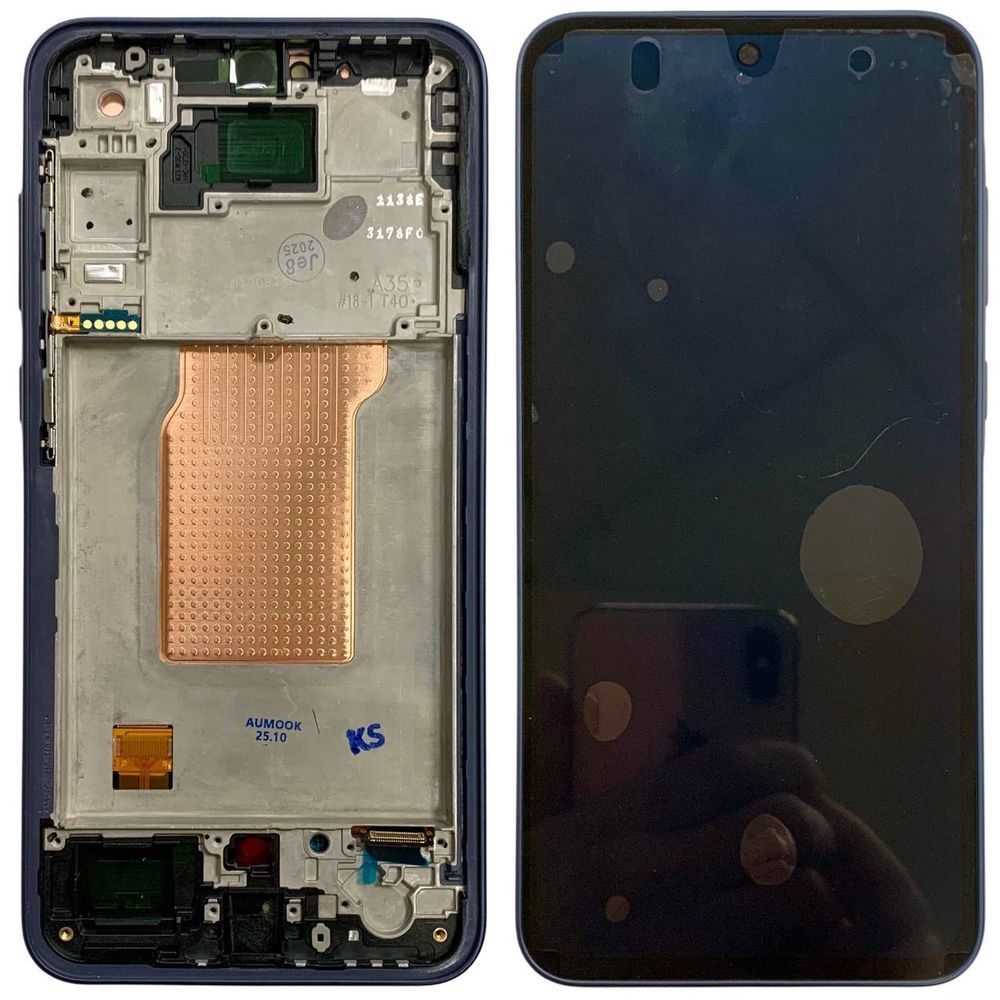 Дисплей для Samsung A356 Galaxy A35 5G з чорним тачскріном та корпусною рамкою, Original (China) 9840342 фото