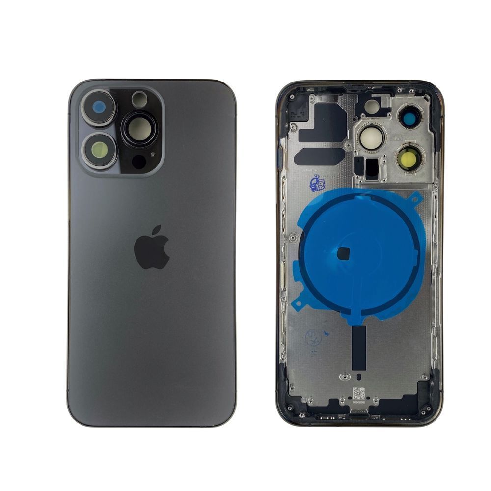 Корпус для iPhone 13 Pro Black в зборі з тримачем SIM та кнопками, USA 1408576 фото