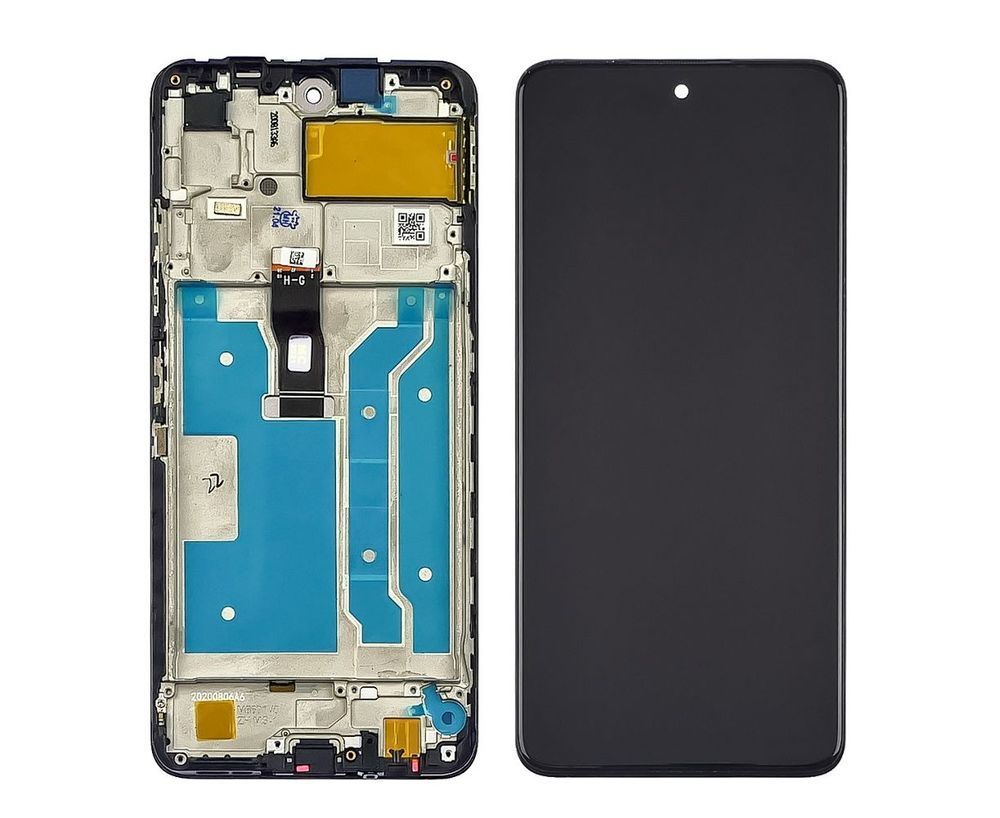 Дисплей для Huawei P Smart 2021 з чорним тачскріном і корпусною рамкою