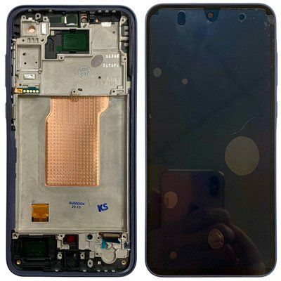 Дисплей для Samsung A356 Galaxy A35 5G з чорним тачскріном та корпусною рамкою, Original (China) 9840342 фото