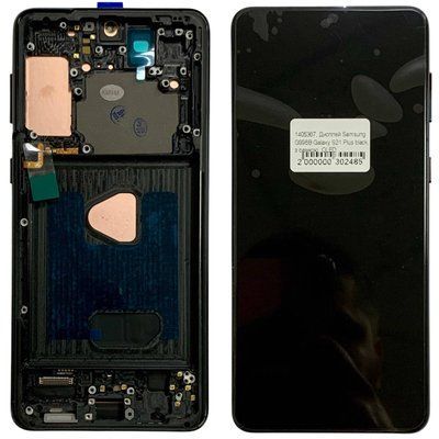 Дисплей для Samsung G996 Galaxy S21 Plus з чорним тачскріном та корпусною рамкою, OLED 1405367 фото