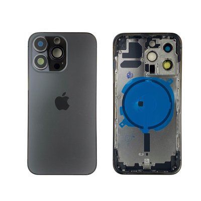 Корпус для iPhone 13 Pro Black в зборі з тримачем SIM та кнопками, USA 1408576 фото