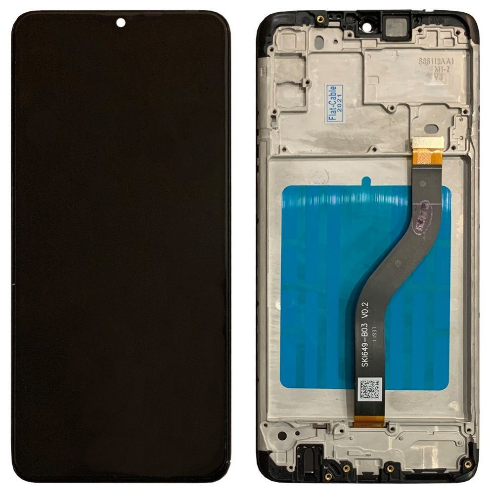 Дисплей для Samsung A207 Galaxy A20s 2019 з чорним тачскріном і корпусною рамкою, Original (China) 1120017 фото