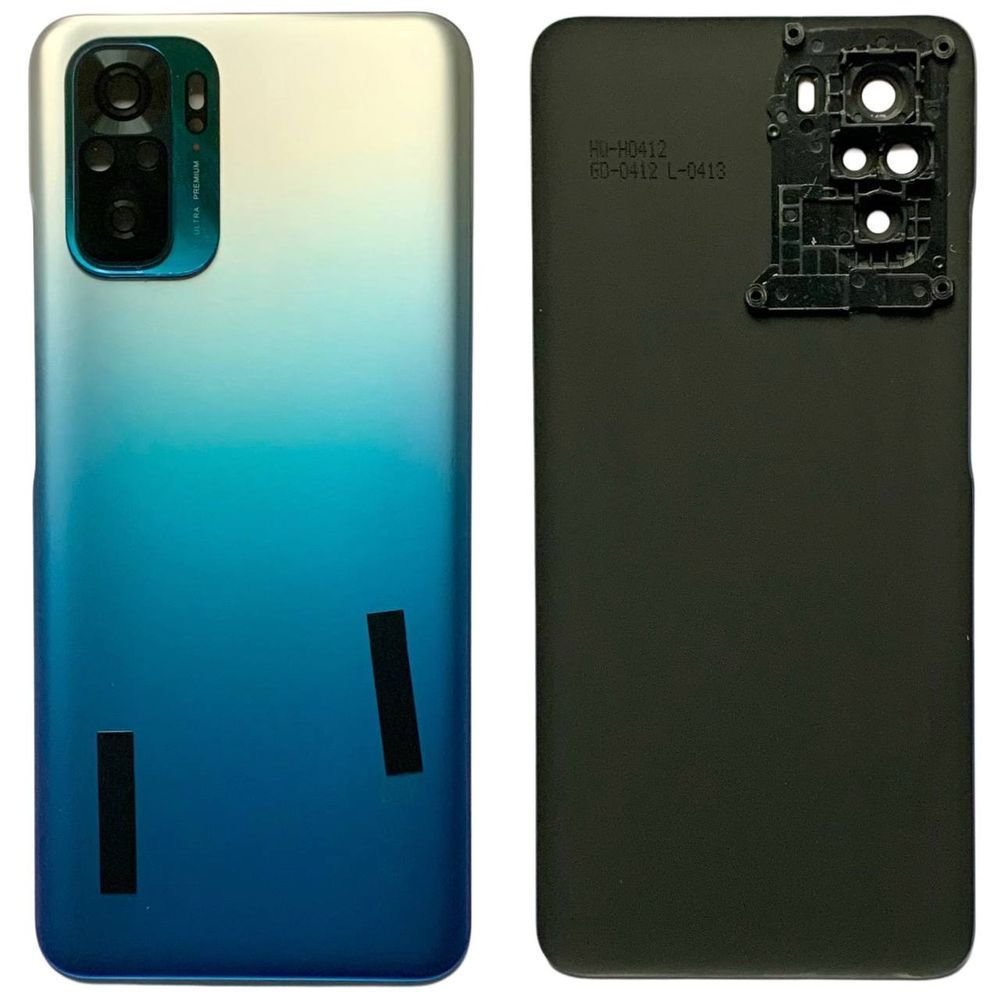 Задня кришка Xiaomi Redmi Note 10S 4G blue (зі склом камери) 0712302 фото