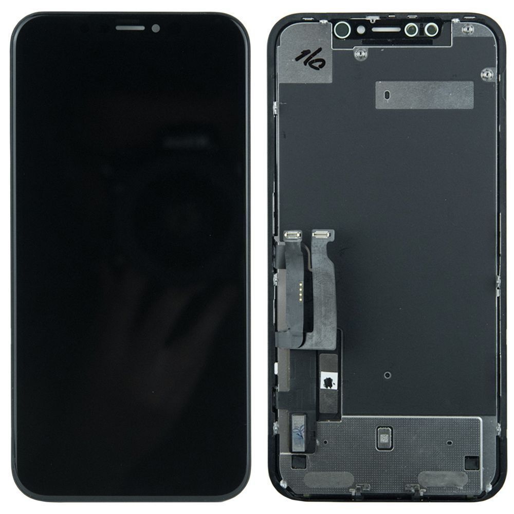 Дисплей для iPhone XR з чорним тачскріном Original rev. LG DTP 110032 фото
