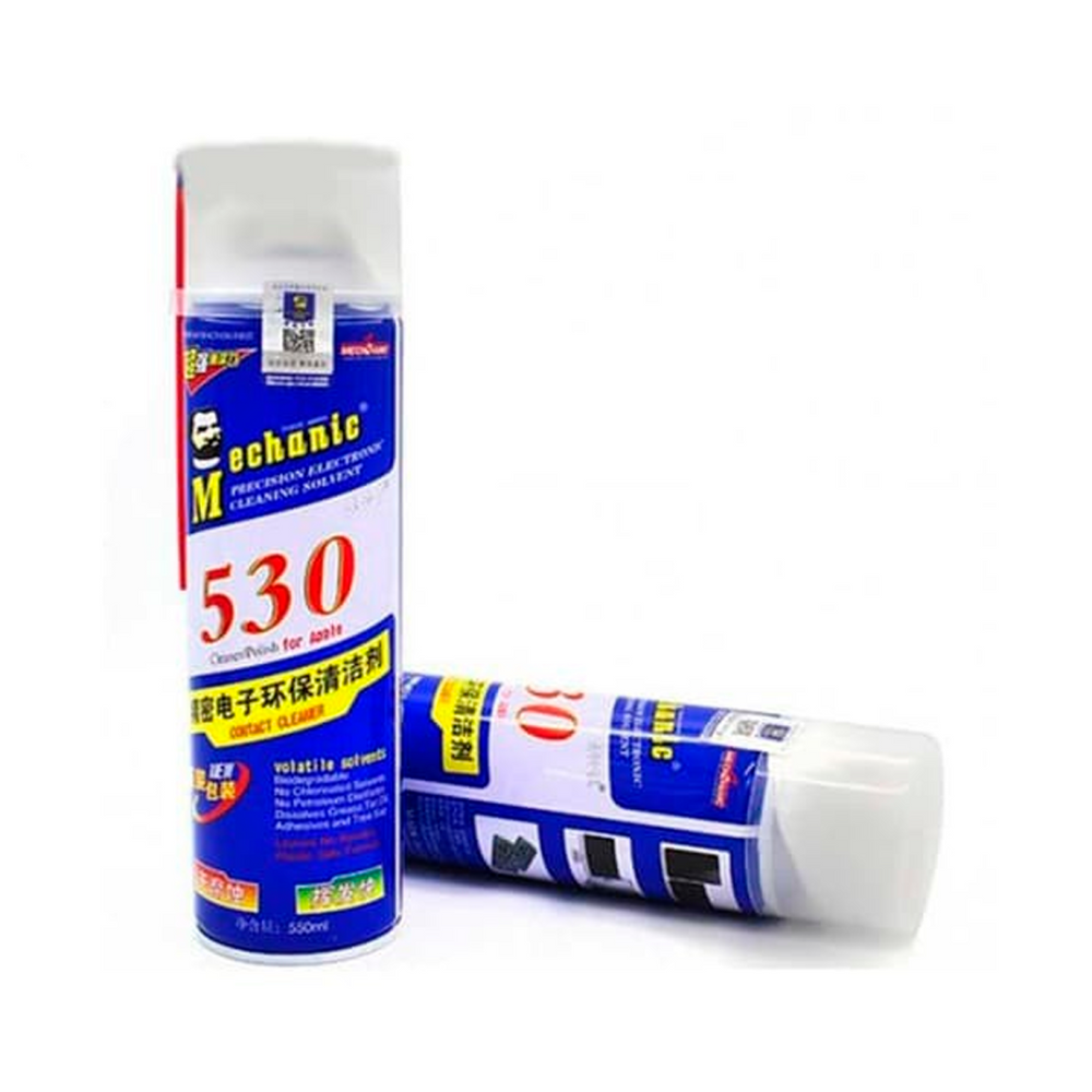 Спрей для очищення плат MECHANIC 530 (L1) (550ml) світло-синій 080992		 фото