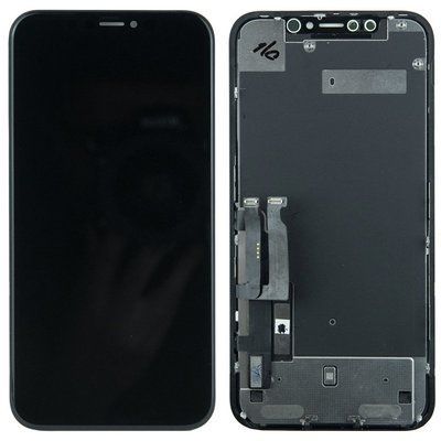 Дисплей для iPhone XR з чорним тачскріном Original rev. LG DTP 110032 фото