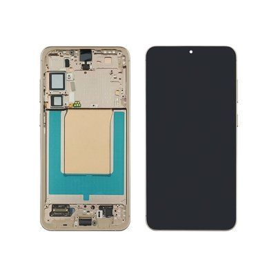 Дисплей для Samsung S936 Galaxy S25 Plus (5G) (2025) з чорним тачскрином та золотистою корпусною рамкою GH82-36368F Original 49672 фото