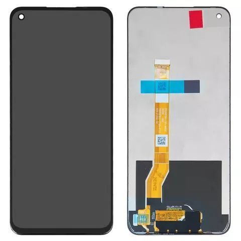 Дисплей для OPPO A96 4G | Realme 8i | Realme 9i | Narzo 50 з чорним тачскріном, Original (China) 637237 фото