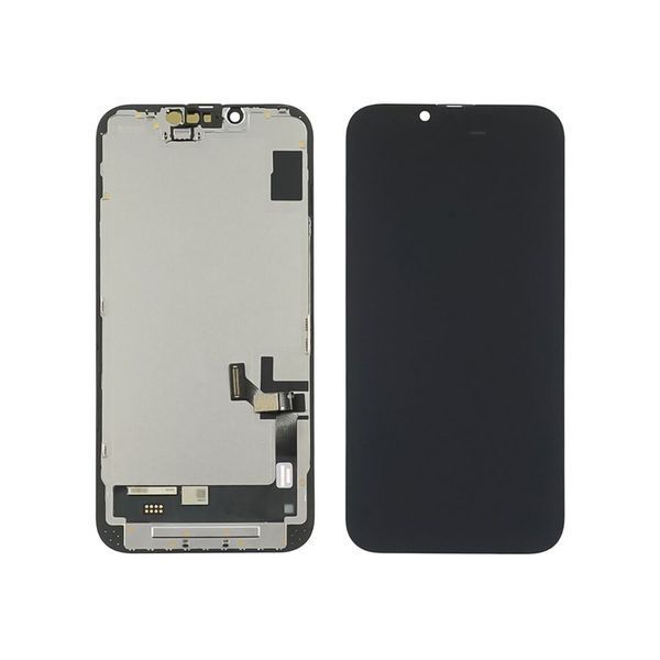 Дисплей для Apple iPhone 14 з чорним тачскрином 60Hz (без помилки) GXQC-Super OLED SOFT Service Pack 51622 фото