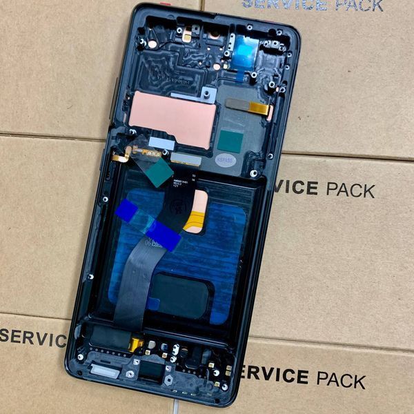 Дисплей для Samsung G998 Galaxy S21 Ultra з чорним тачскріном та корпусною рамкою, OLED 1405368 фото