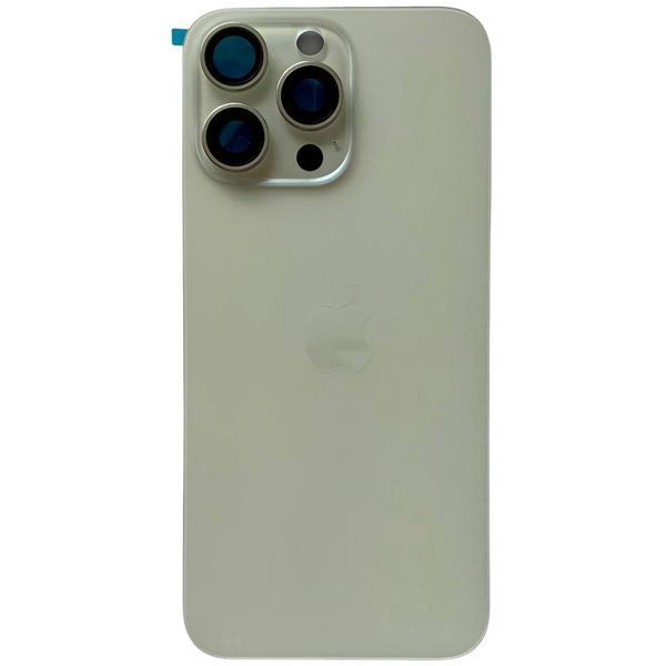 Задня кришка корпусу iPhone 15 Pro Max White (зі склом камери, MagSafe), Original (China) 648189 фото