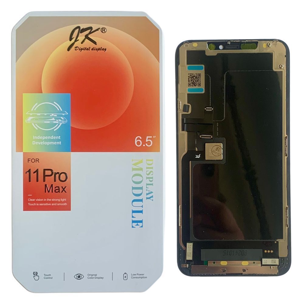 Дисплей для iPhone 11 Pro Max з чорним тачскріном, JK-INCELL 150953_1 фото
