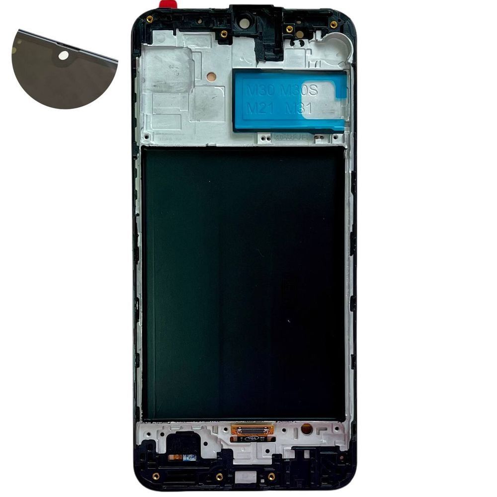 Дисплей для Samsung M307 Galaxy M30s (2019) з чорним тачскріном і корпусною рамкою, OLED 699729 фото