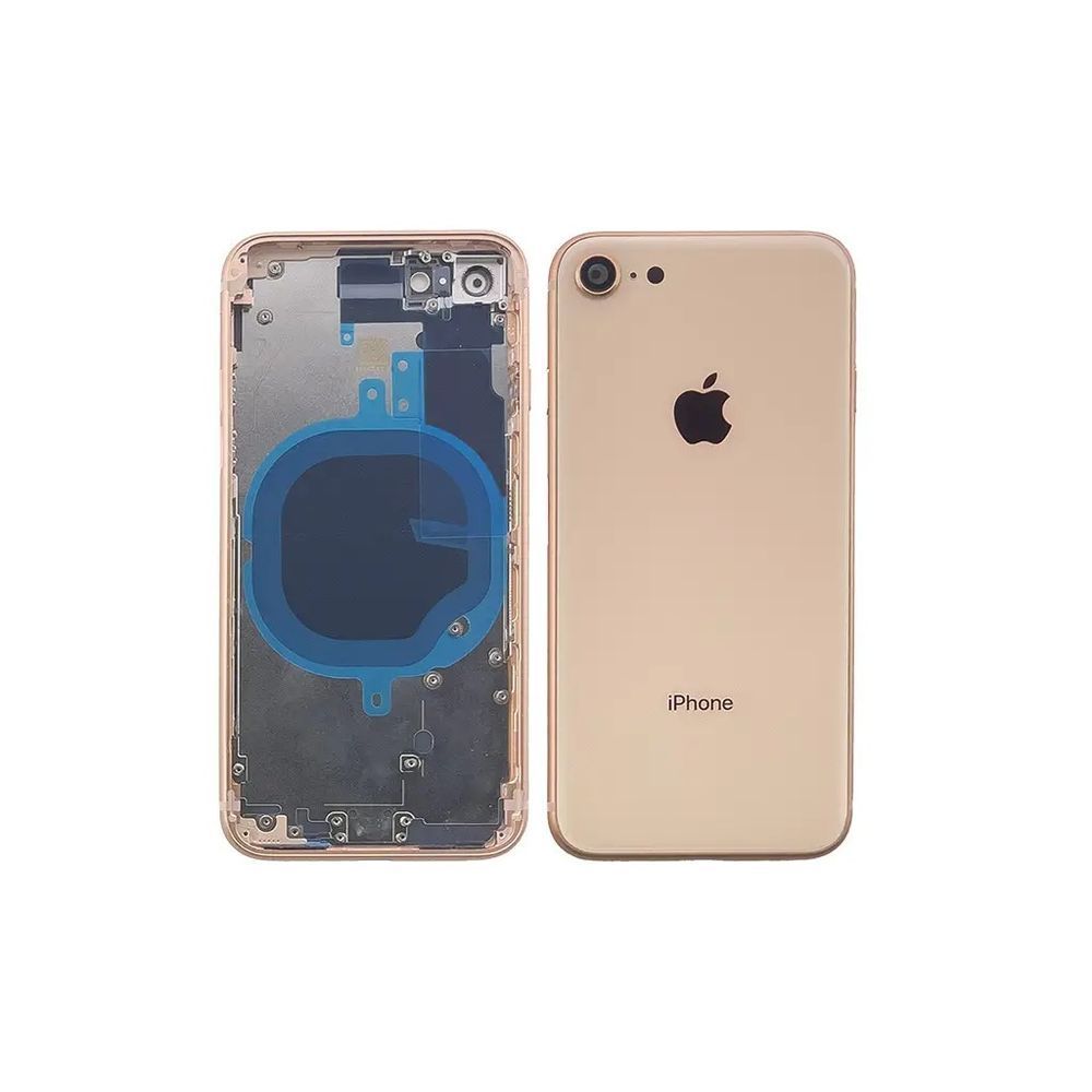 Корпус для iPhone 8 Gold в зборі з тримачем SIM та кнопками, EU 0704896 фото