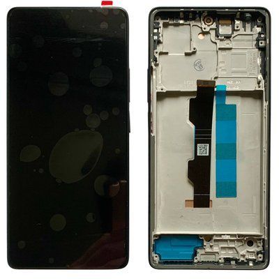 Дисплей для Xiaomi Redmi Note 13 Pro 4G (23117RA68G) з чорним тачскріном та корпусною рамкою, OLED 9860744_1 фото