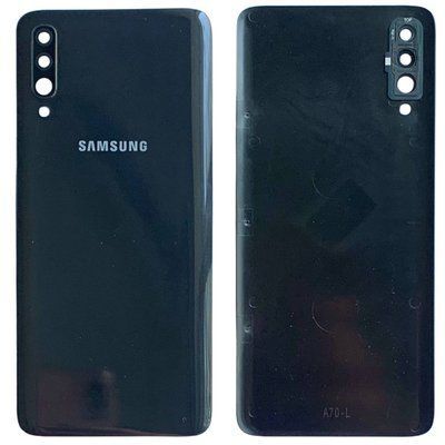 Задня кришка Samsung A705 Galaxy A70 2019 black (зі склом камери) 6058 фото