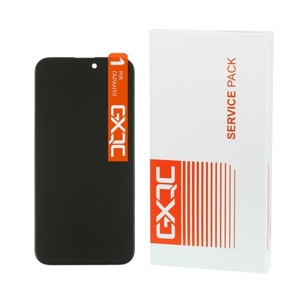 Дисплей для Apple iPhone 15 Pro Max з чорним тачскрином 120Hz (без помилки) GXQC-Super IN CELL FHD Service Pack 51609 фото