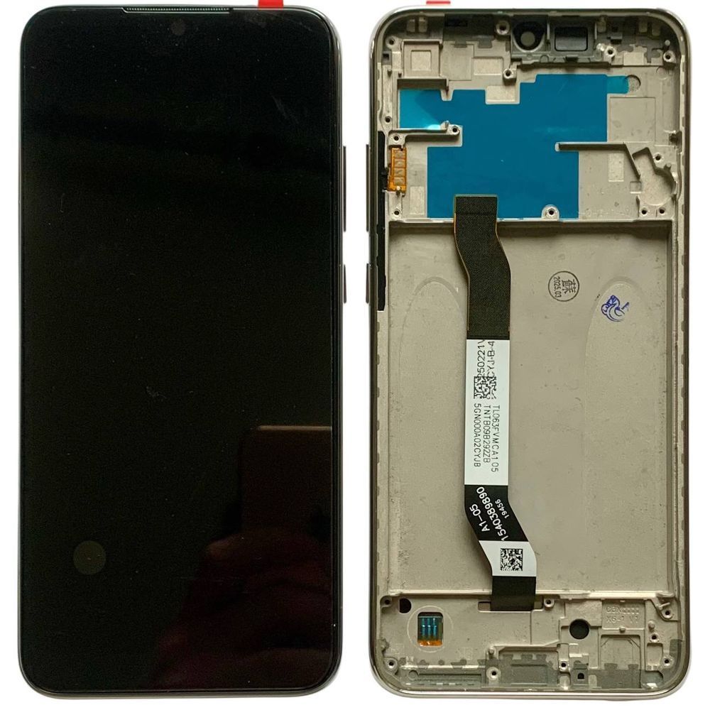 Дисплей для Xiaomi RedMi Note 8T з чорним тачскріном і сріблястою корпусною рамкою, Original (PRC) 34177 фото