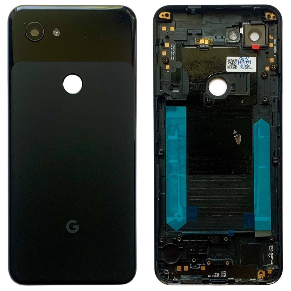 Задня кришка Google Pixel 3A black (зі склом камери) 10691 фото