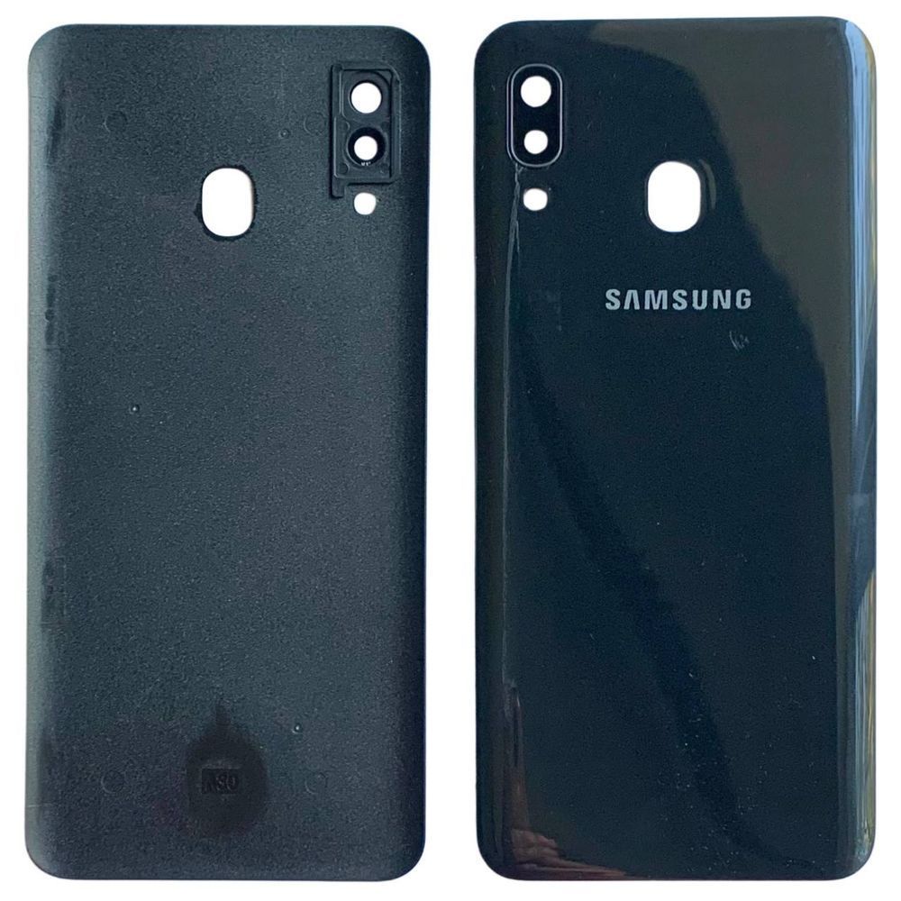 Задня кришка Samsung A305 Galaxy A30 2019 black (зі склом камери) 6023 фото