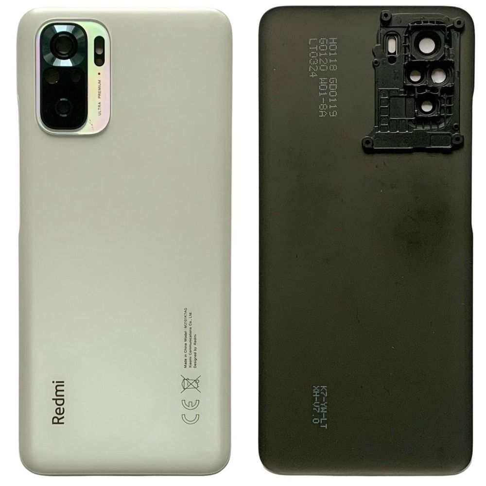 Задня кришка Xiaomi Redmi Note 10S 4G white (зі склом камери) 0712303 фото