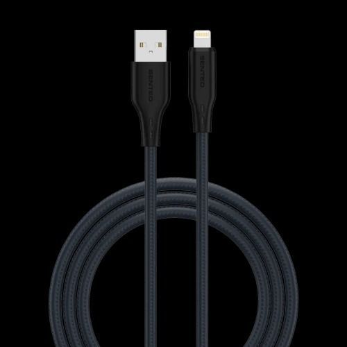 Кабель SENTEO SL-04 Embossed Silicone 2.4A USB to Lightning 1m 37972 фото