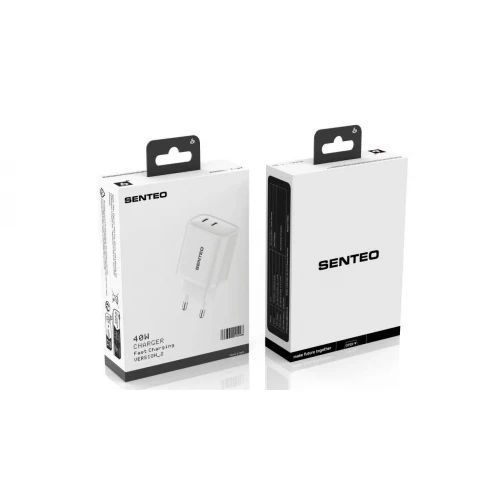МЗП 2Port SENTEO T-07 version2 2USB-C PD/QC3.0 40W (CE Сертификат) 40557 фото