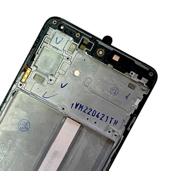 Дисплей для Samsung M536 Galaxy M53 (2022) з чорним тачскріном та корпусною рамкою, OLED 581595 фото