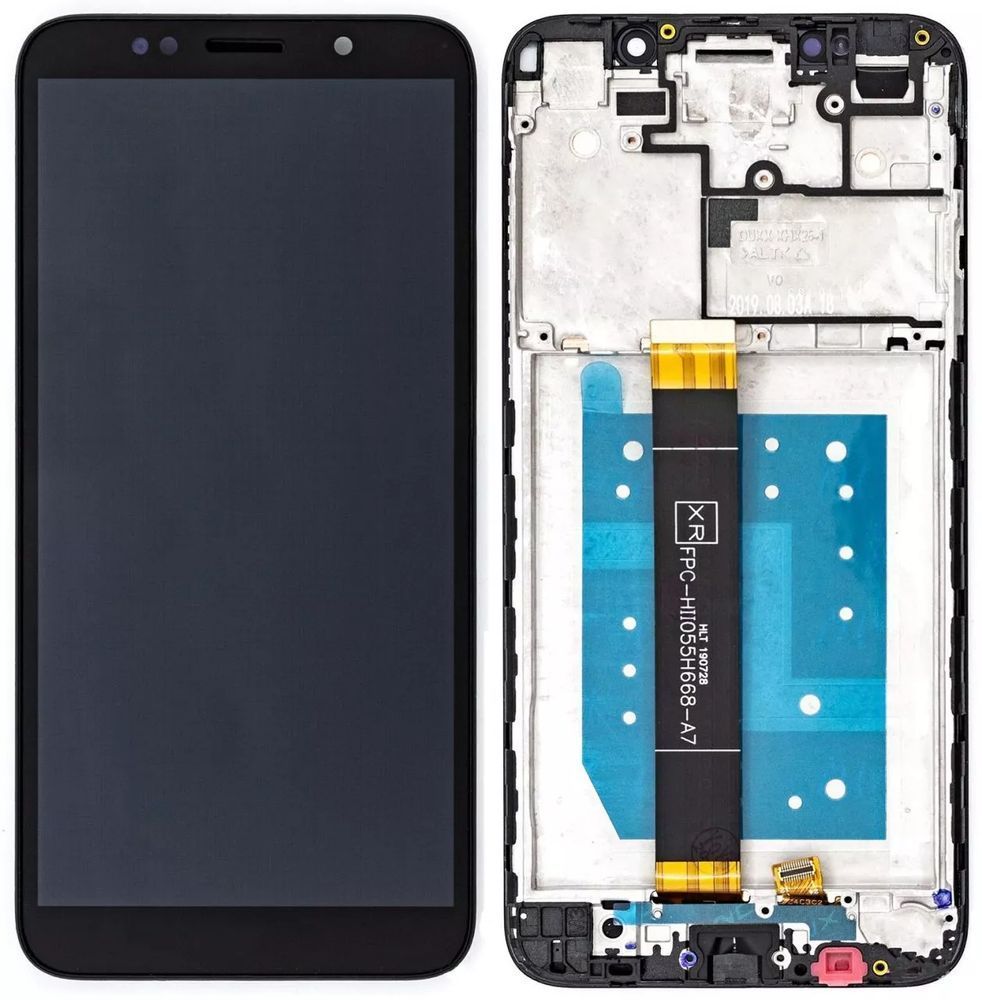 Дисплей для Huawei Y5 2018 | Y5 Prime 2018 з чорним тачскріном та корпусною рамкою, Original (PRC) 759751 фото